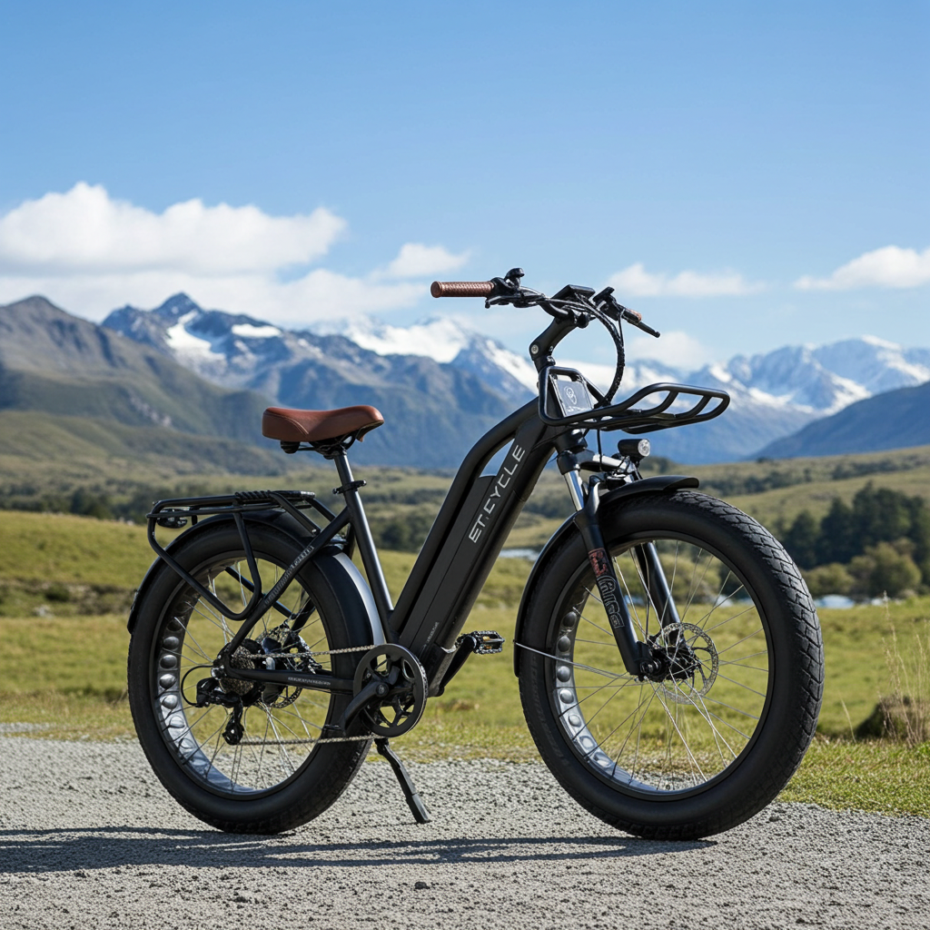 ET.Cycle T1000 Fat Trekking Step-Thru E-Bike, 300W, 48V 21Ah, 1008Wh Battery Matt Black 26"
