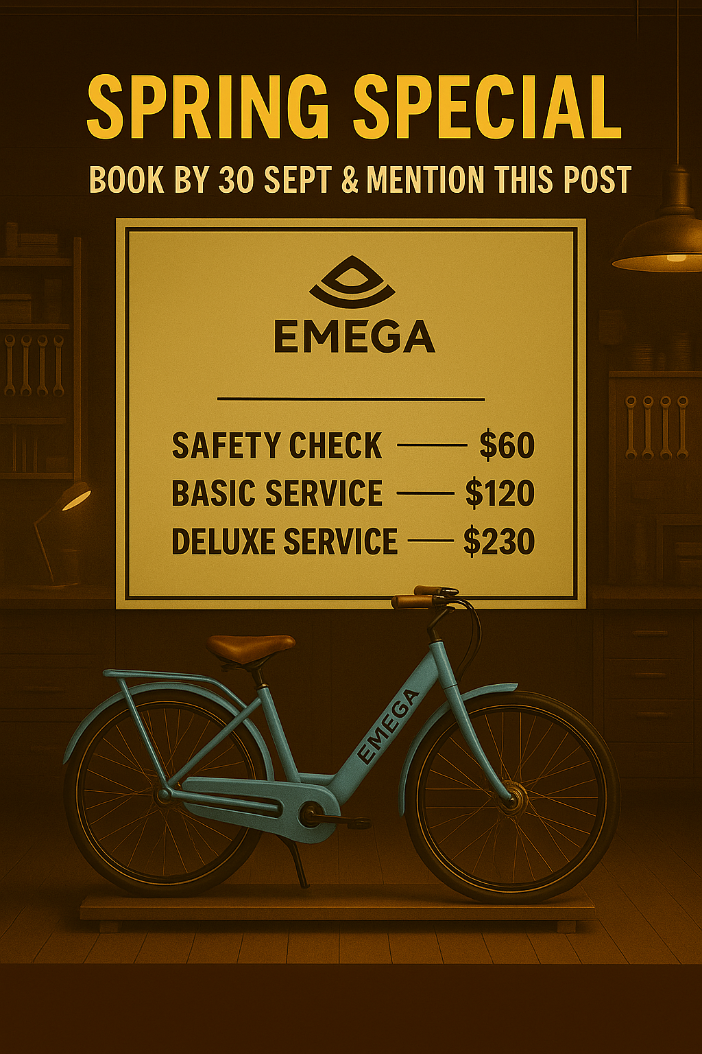🚴 SEPTEMBER SERVICE SPECIAL! 🚴
