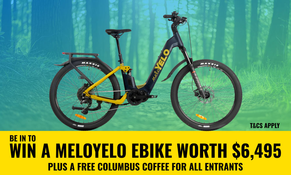Be in to WIN A MELOYELO EBIKE WORTH $6,495 Plus a FREE Columbus Coffee