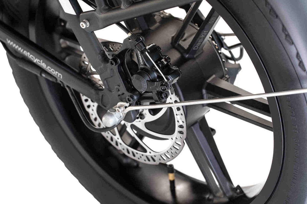 ET.Cycle F720 Fat Tyre Folding E-Bike, 300W, 48V 15Ah, 720Wh [Black 20"]