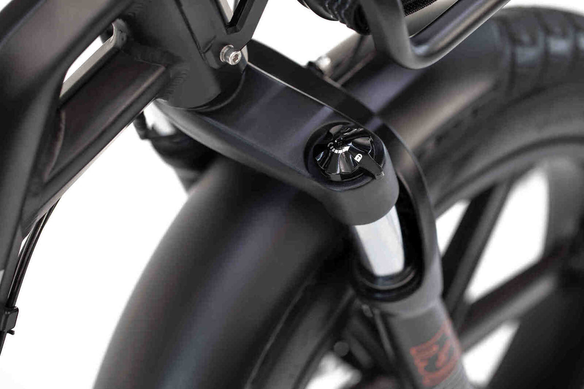ET.Cycle F1000 Folding Fat E-Bike, 300W, 48V 21Ah, 1008Wh, Hydraulic Brakes [Black 20"]