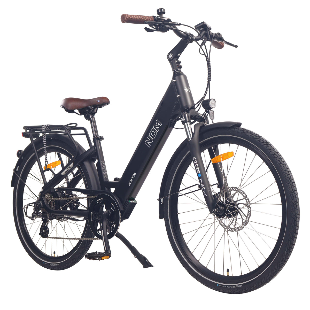 NCM T3s Step-Thru Trekking E-Bike, 300W, 48V 12Ah 576Wh Battery, Hydraulic Brakes